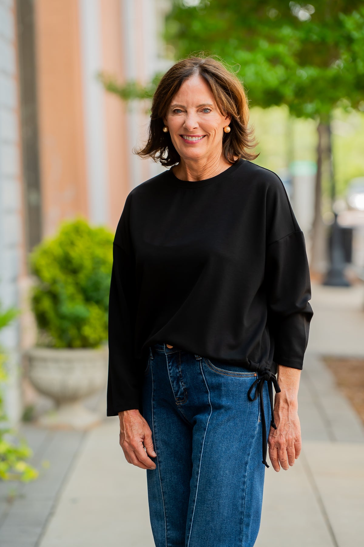 Verona Ultimate Soft Lounge Top-Jet Black