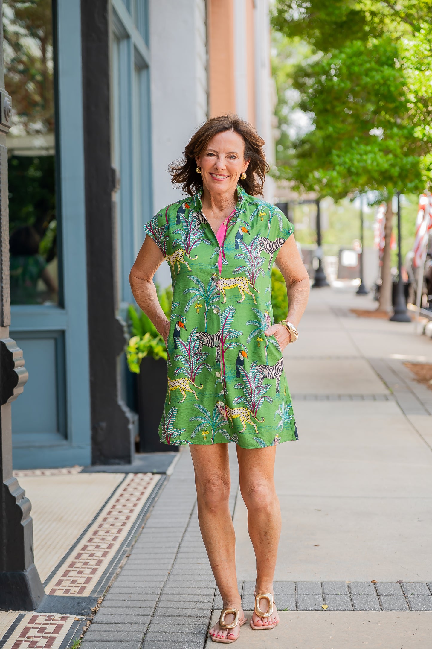 Sally Jungle Print Dress