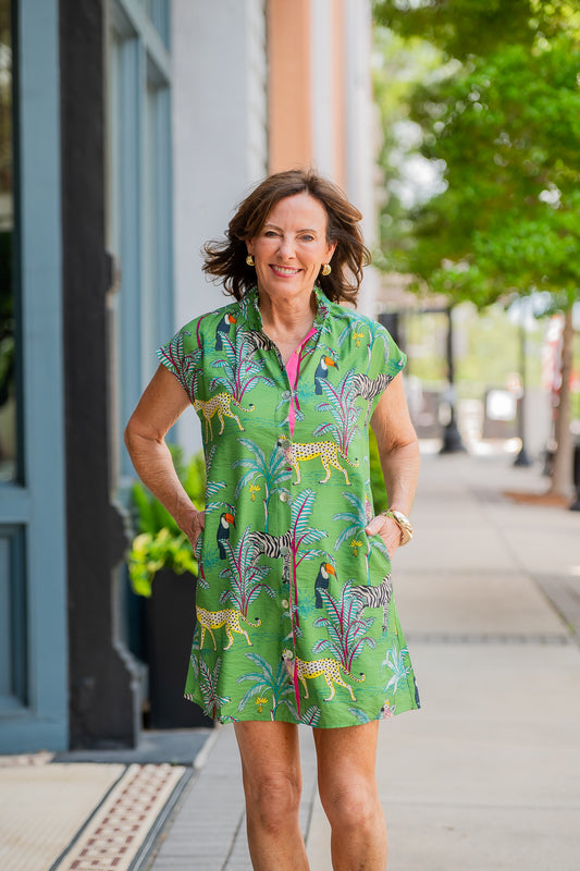 Sally Jungle Print Dress