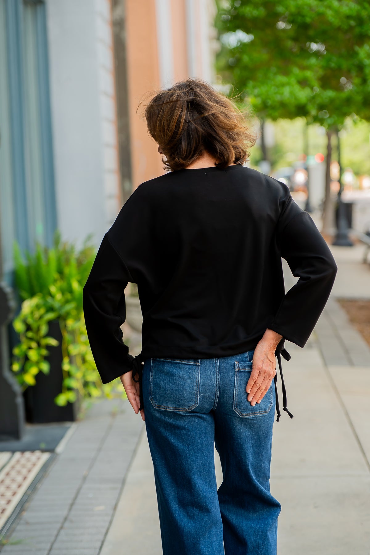 Verona Ultimate Soft Lounge Top-Jet Black
