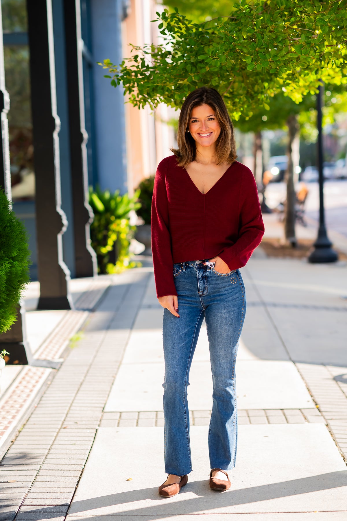 Brooke HR studded BC denim