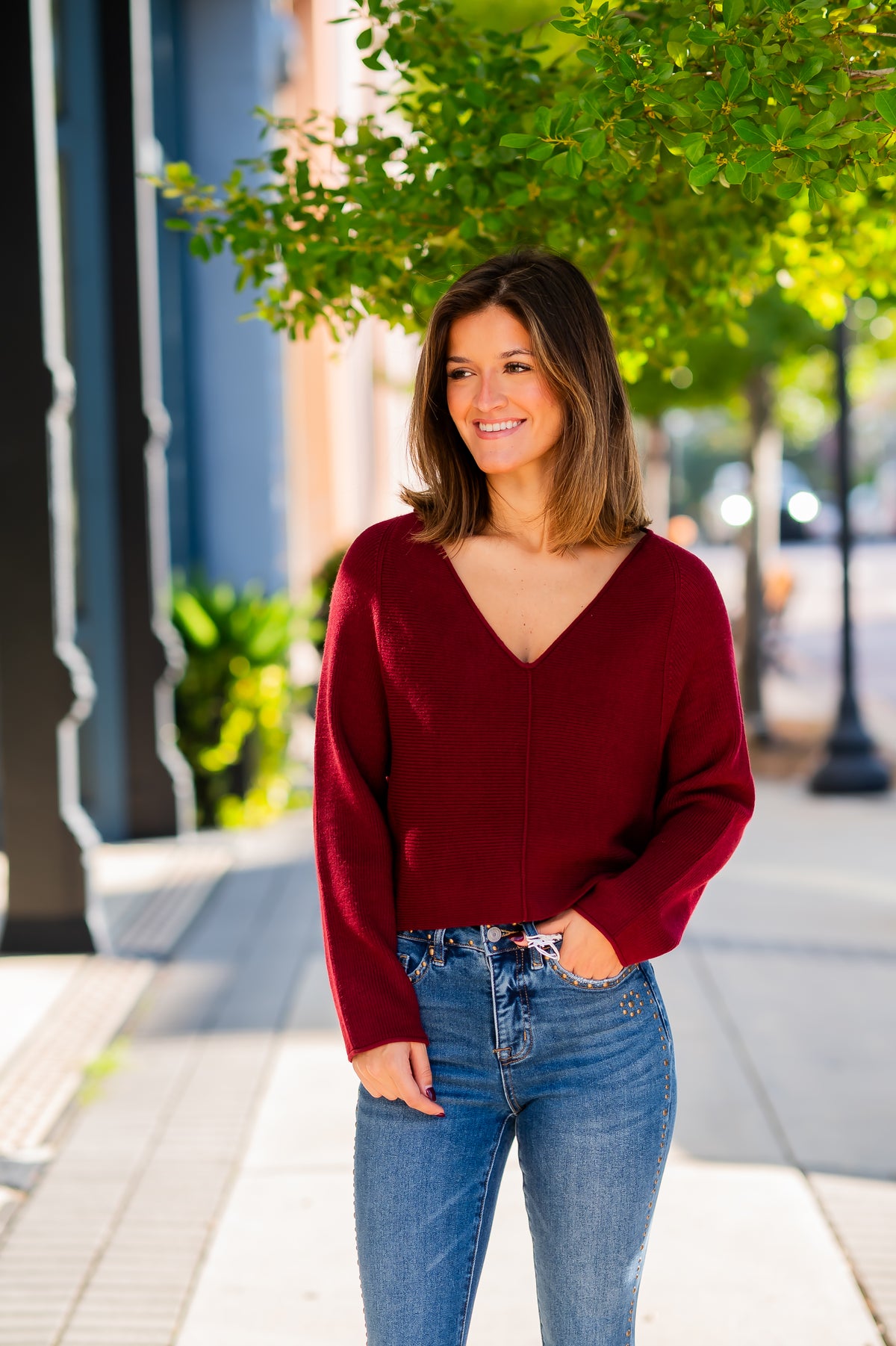 Asima Sweater-Plum Berry