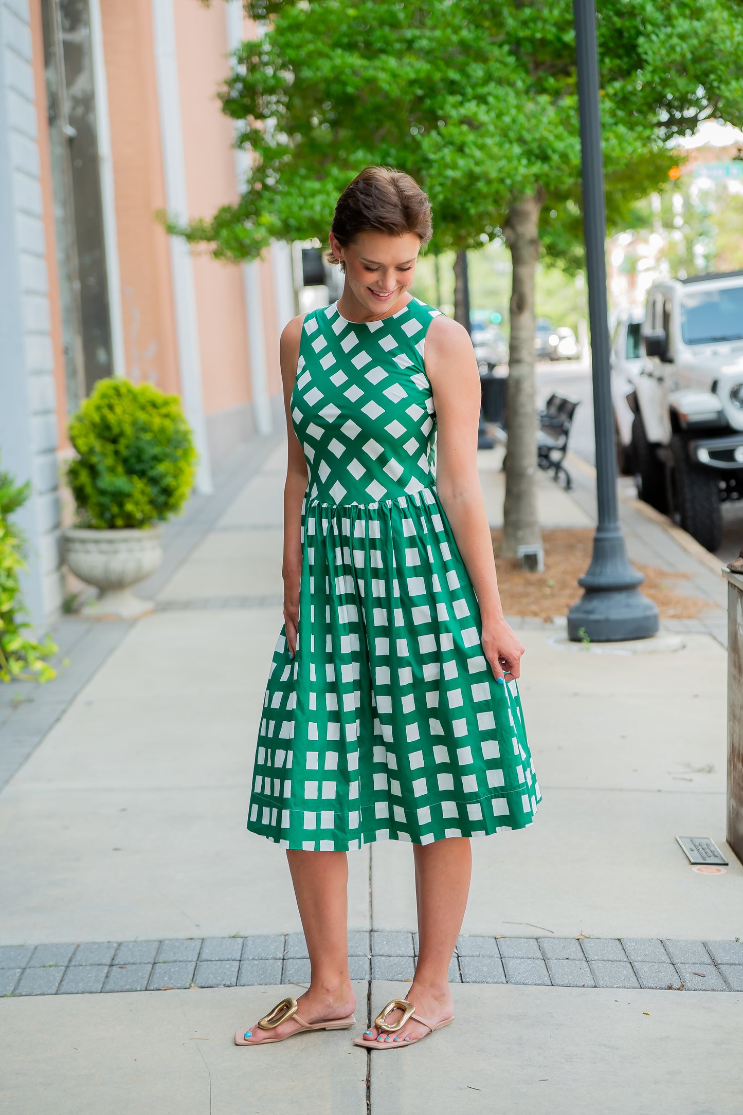 Lenora Plaid Dress