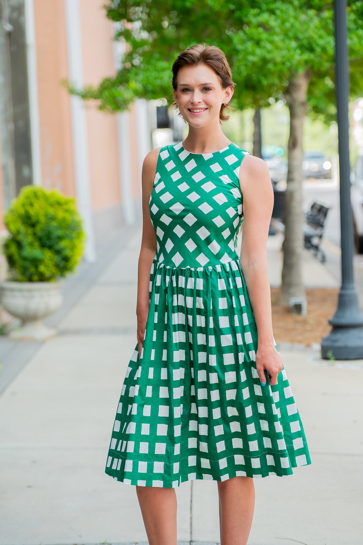 Lenora Plaid Dress
