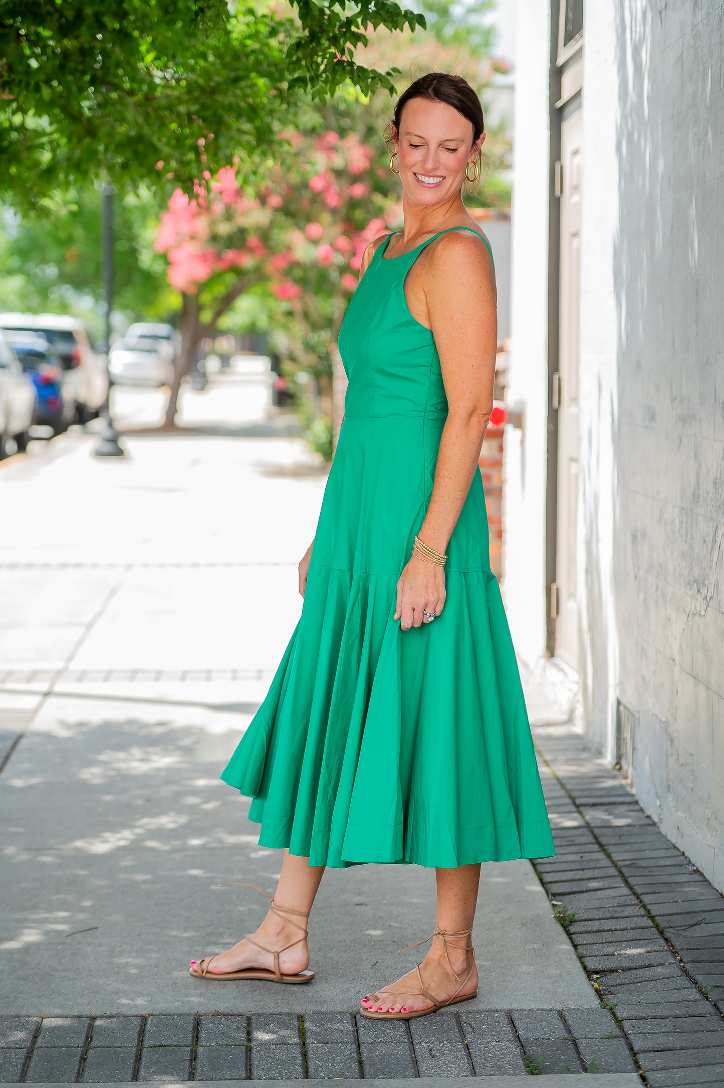 Iva High Neck Dress
