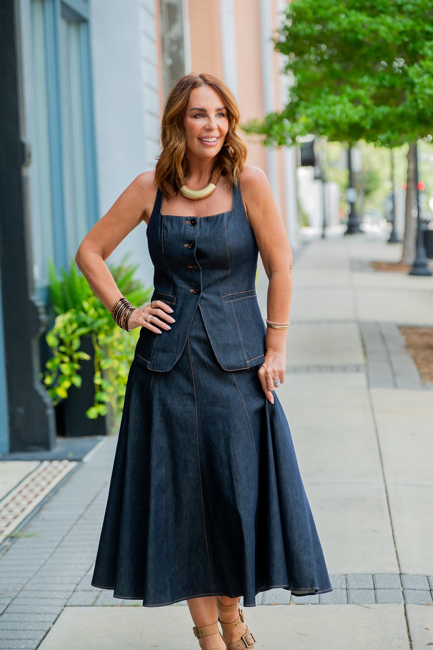 Maevie Denim Skirt