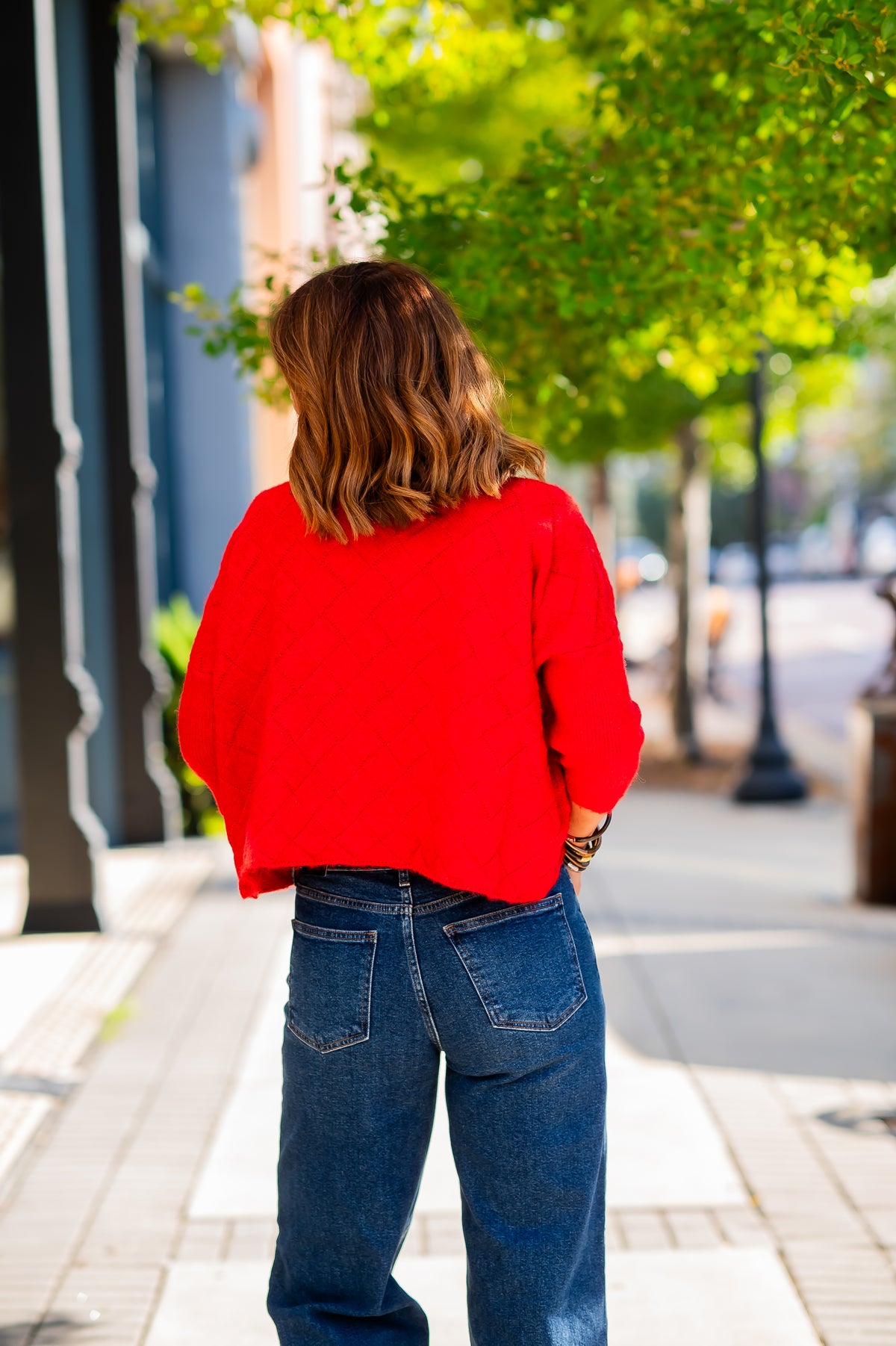 Rowena Sweater-Empress Red