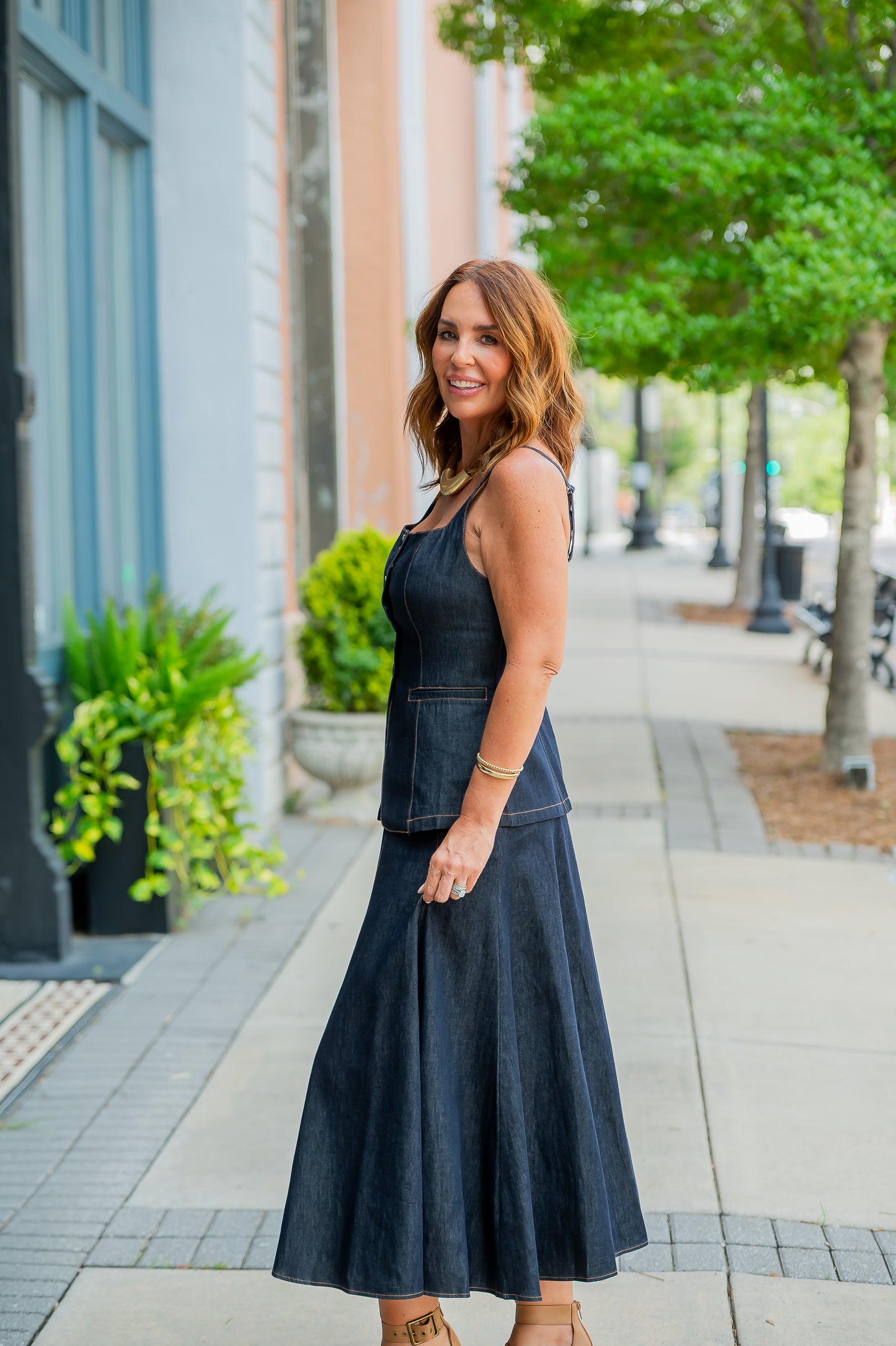 Maevie Denim Skirt