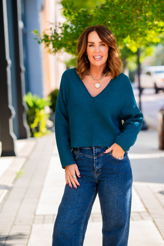 Asima Sweater-Pagoda Teal