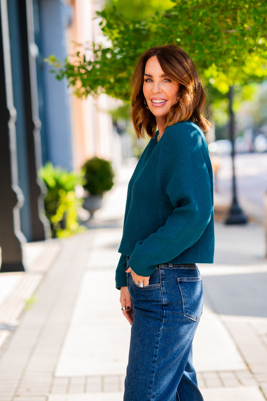 Asima Sweater-Pagoda Teal