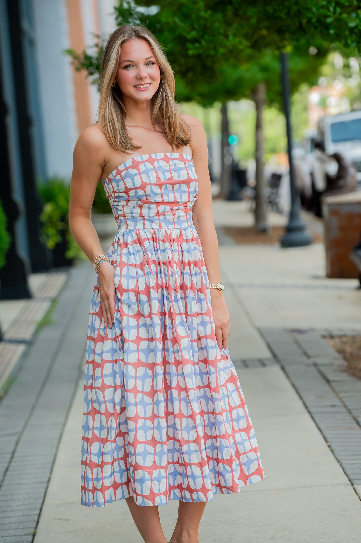 Elodie Geometric Dress