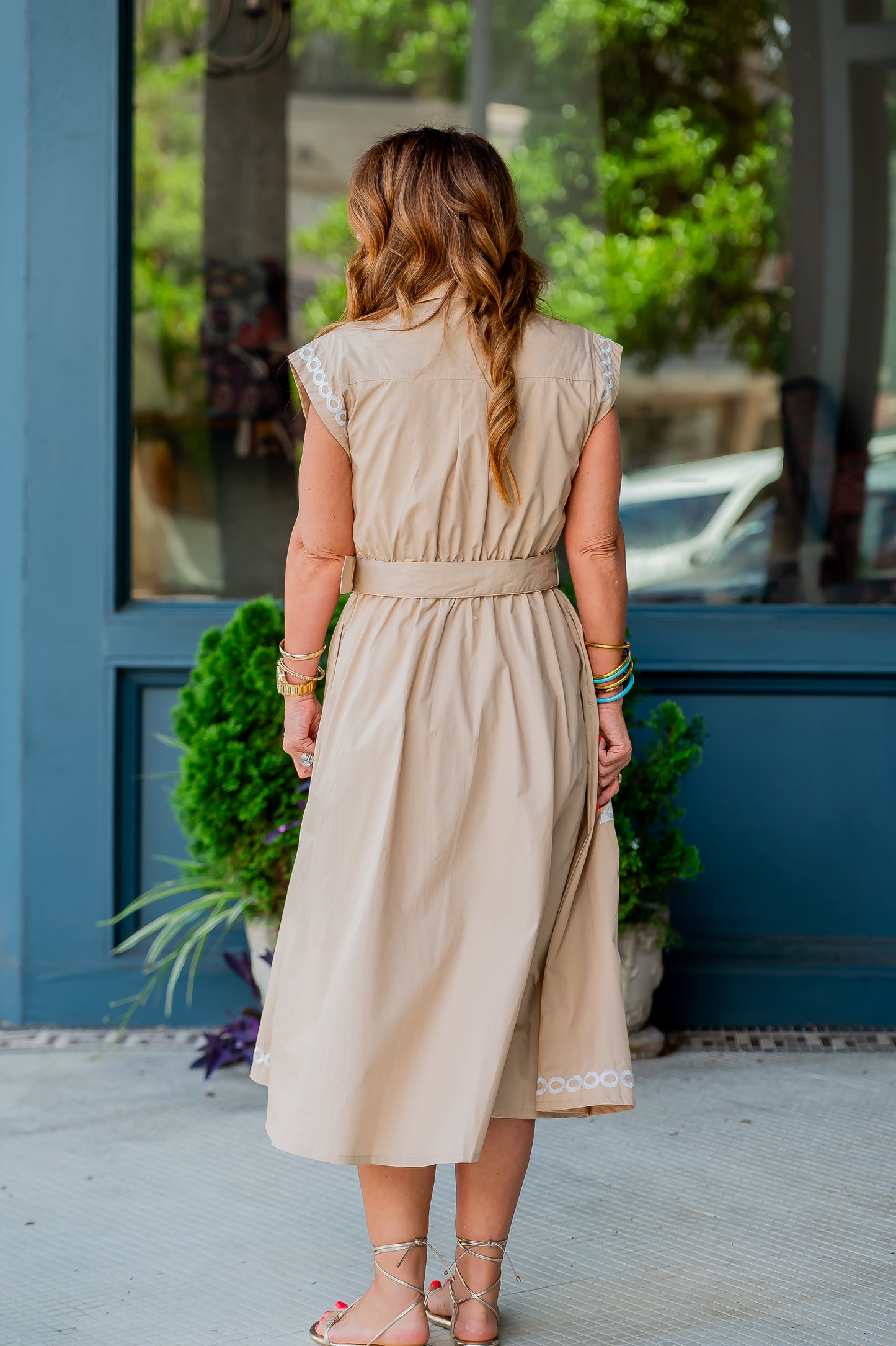 Pearl Palm Tree Dress
