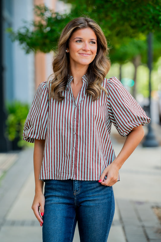 Rowan Striped Top