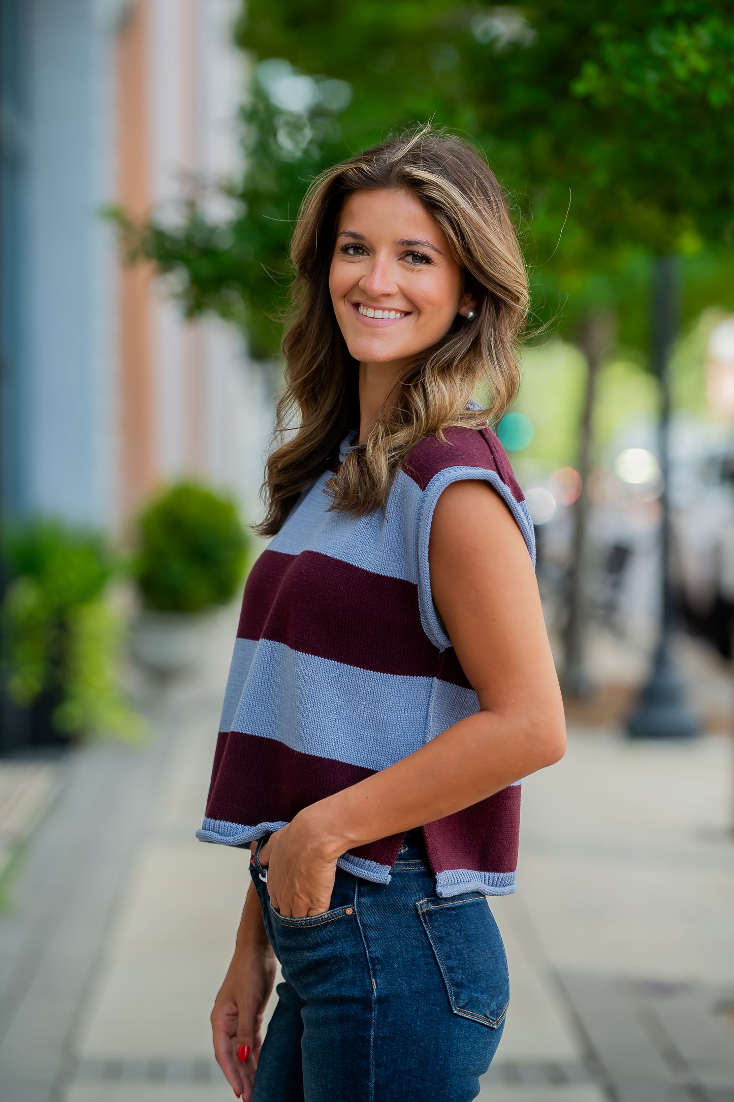 Amara Striped Sweater