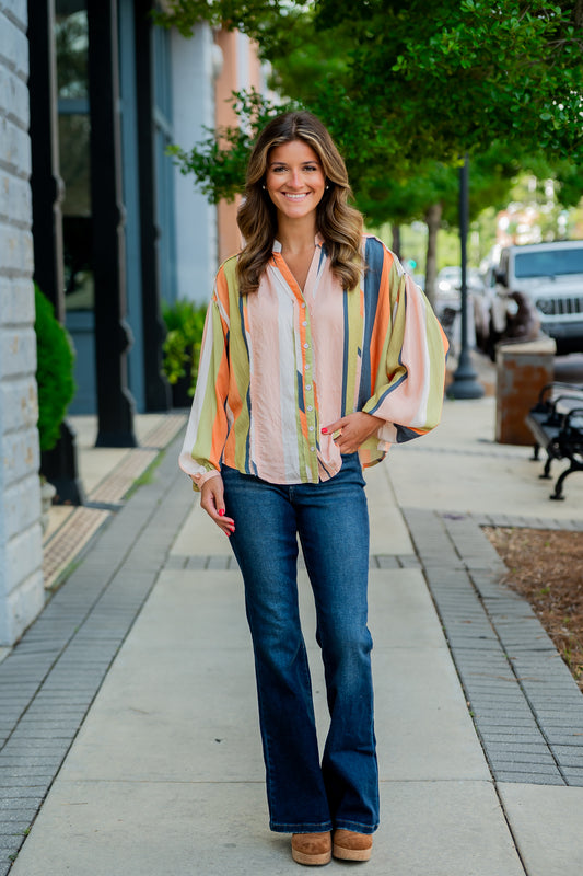 Leona Stripe Top