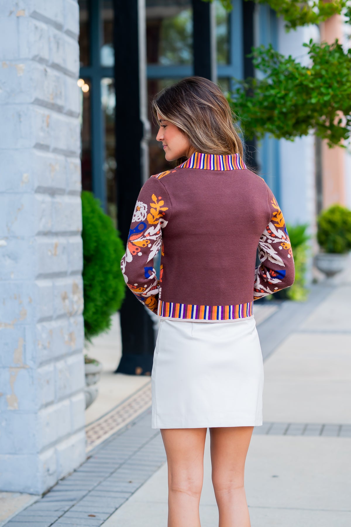 Treasa Faux Leather Skirt