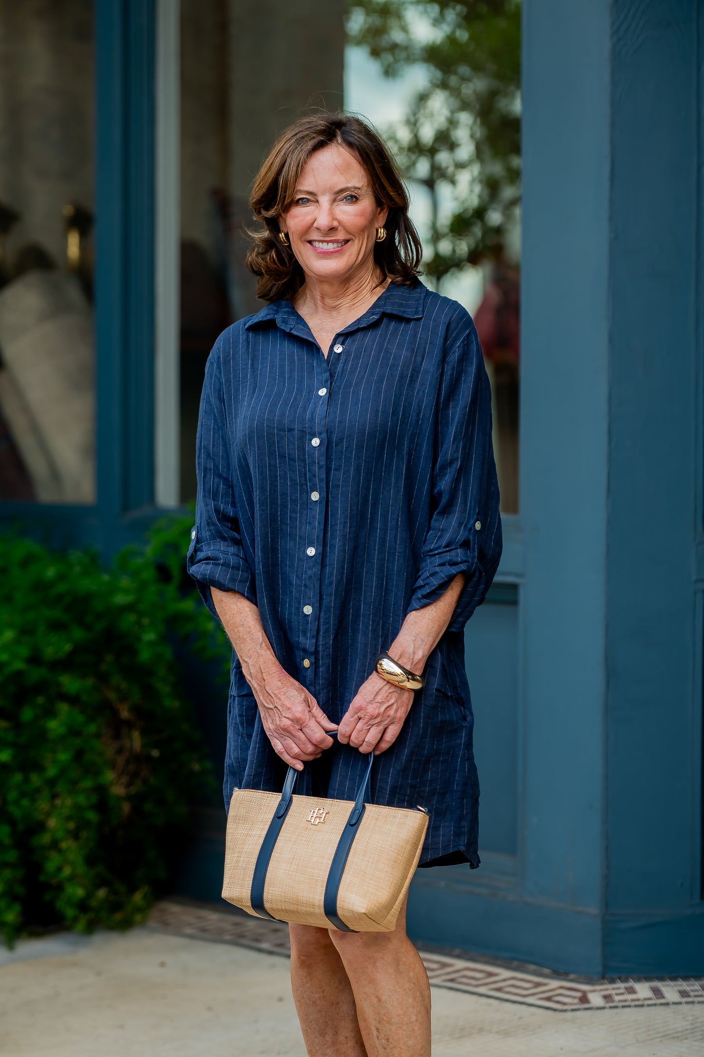 Lulu Stripe Kaftan Dress