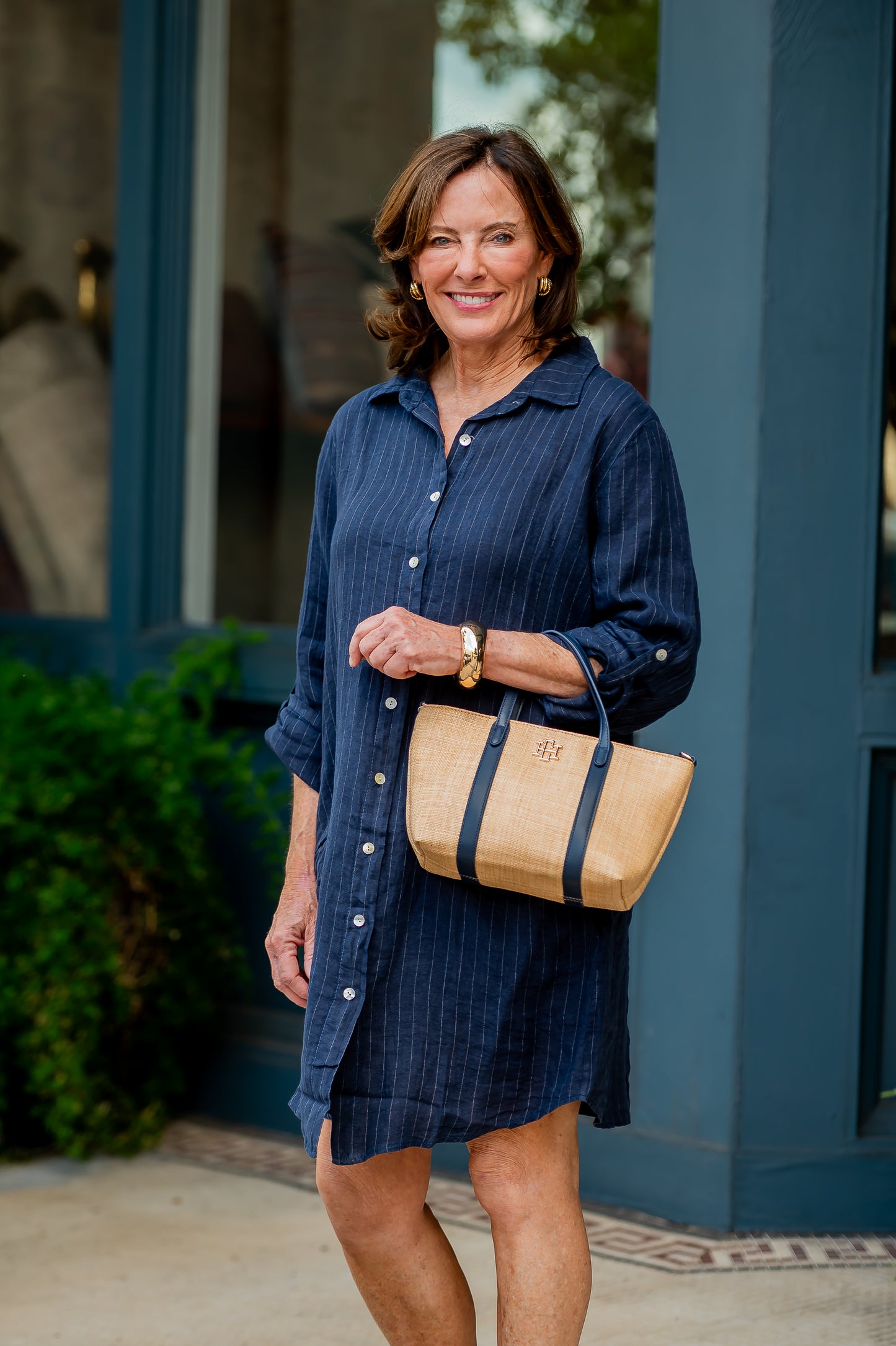 Lulu Stripe Kaftan Dress