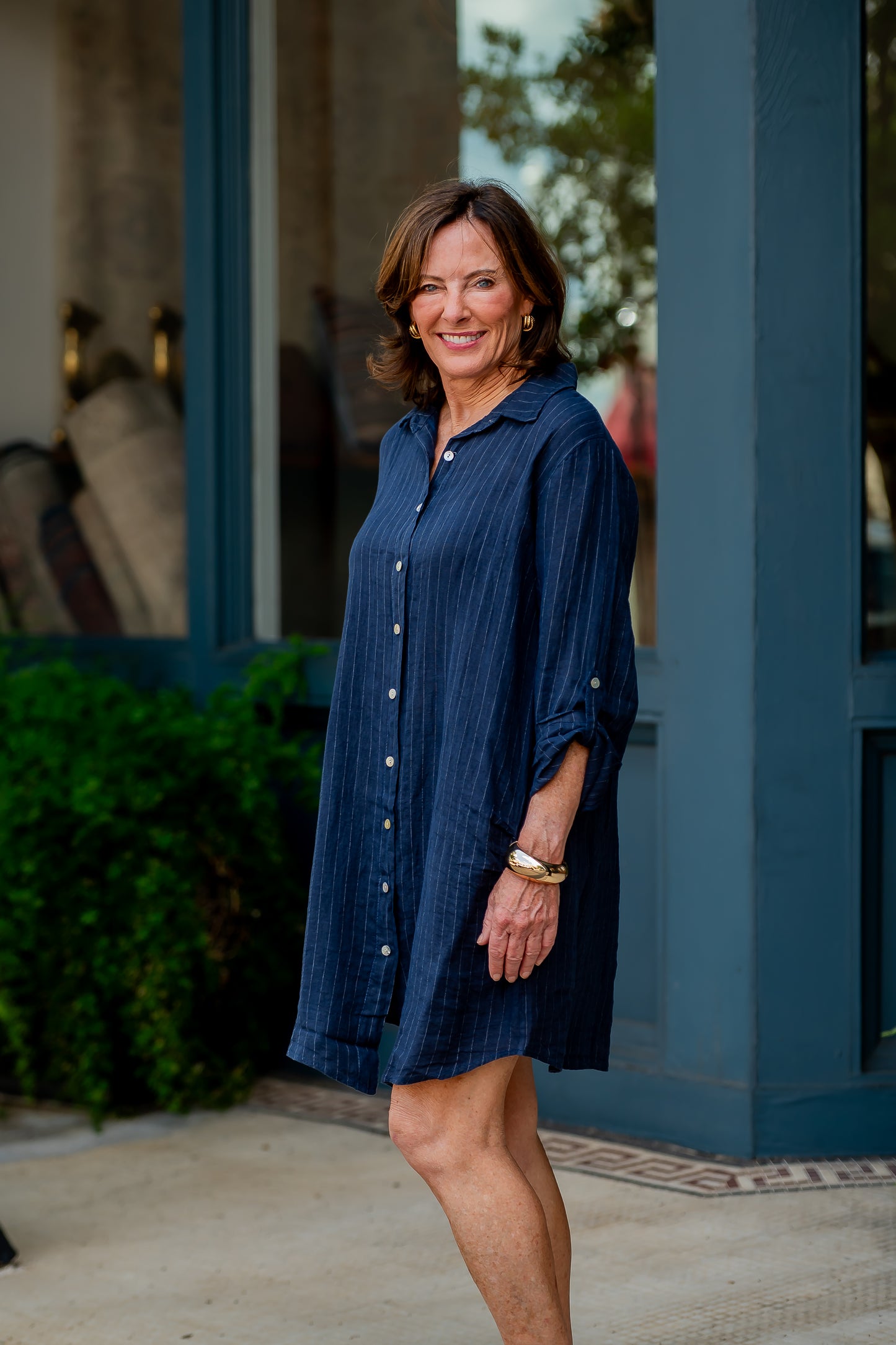 Lulu Stripe Kaftan Dress