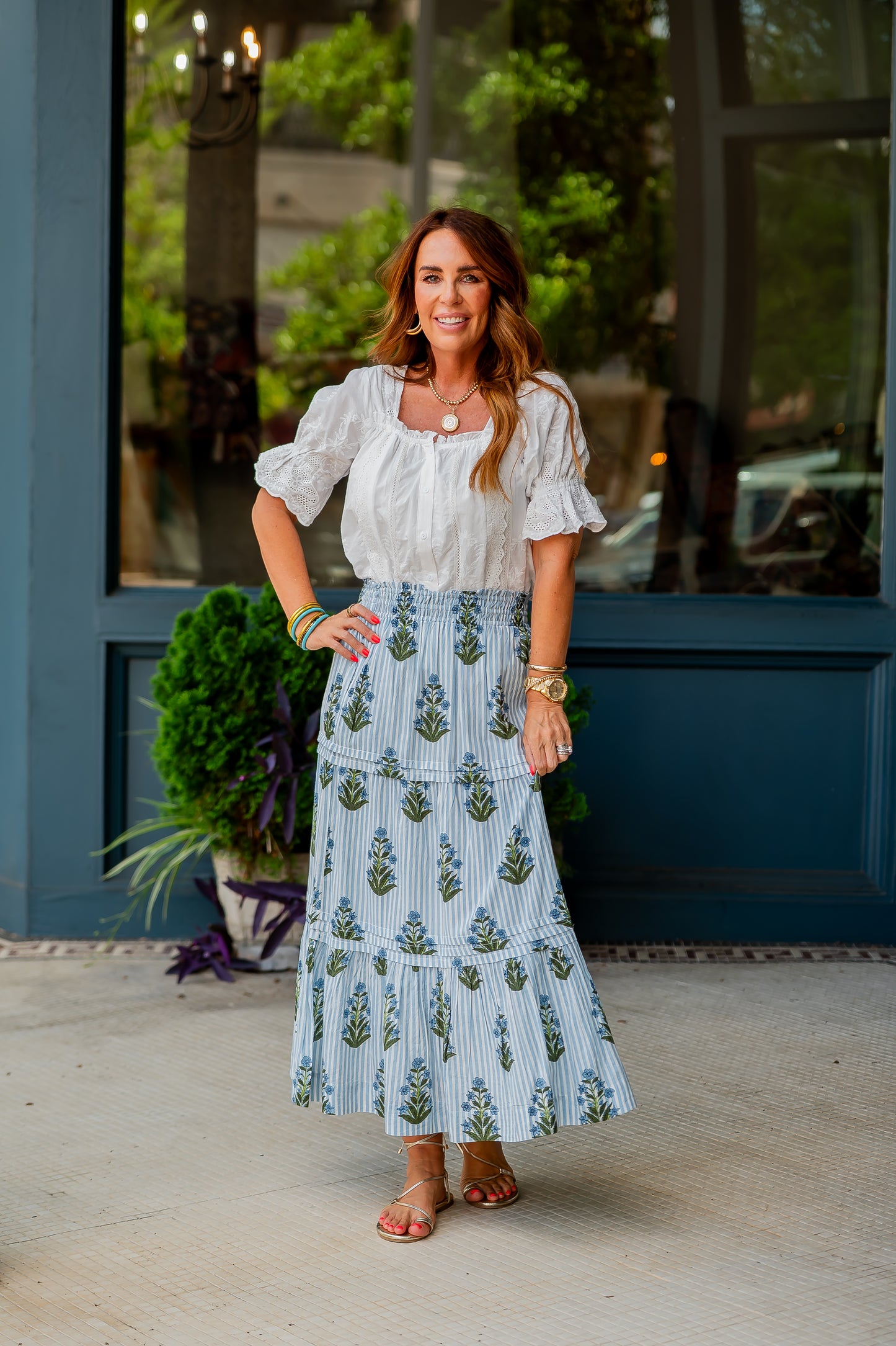 Elyse Eyelet Top