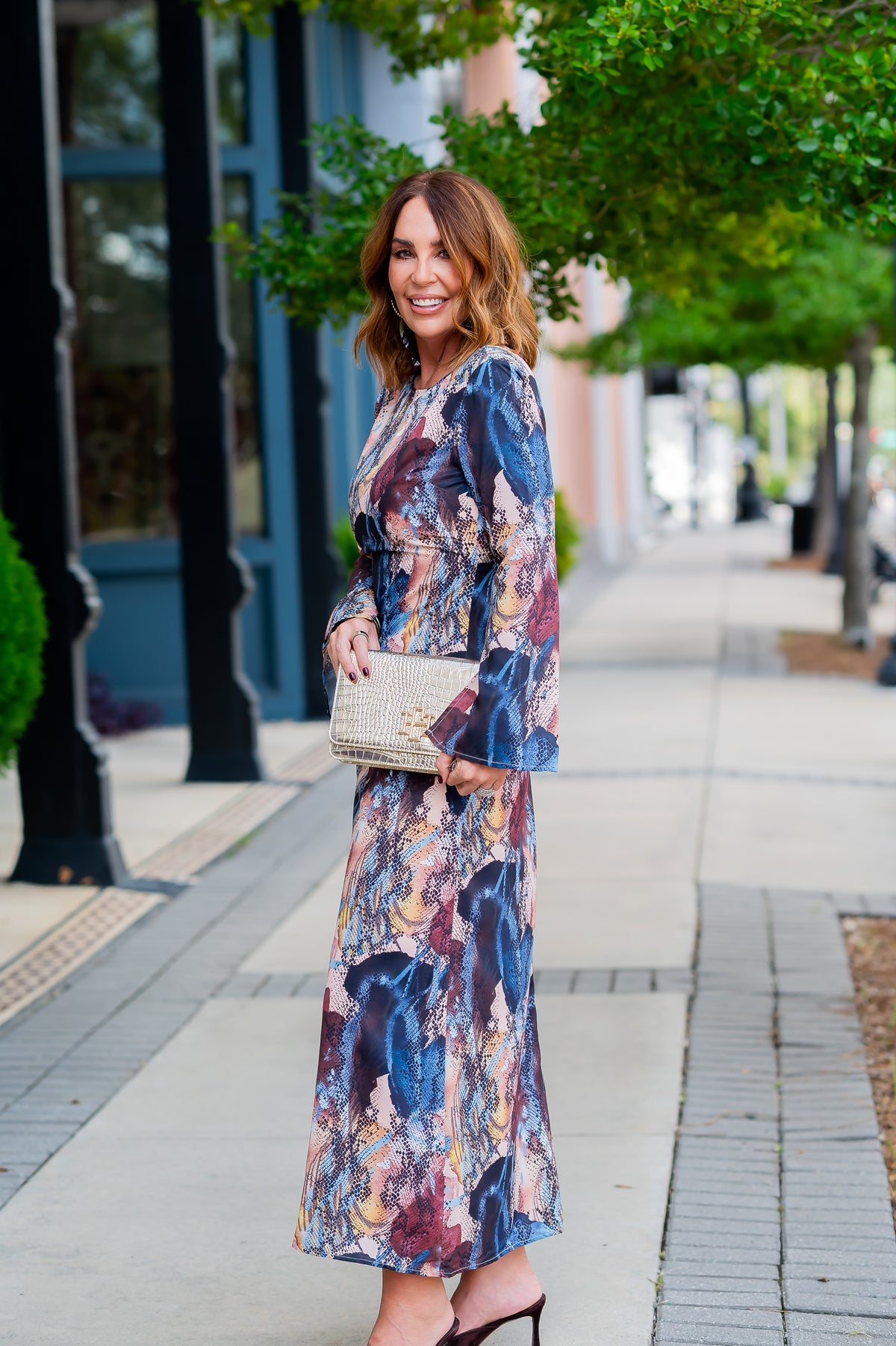 Aderyn Snake Print Dress