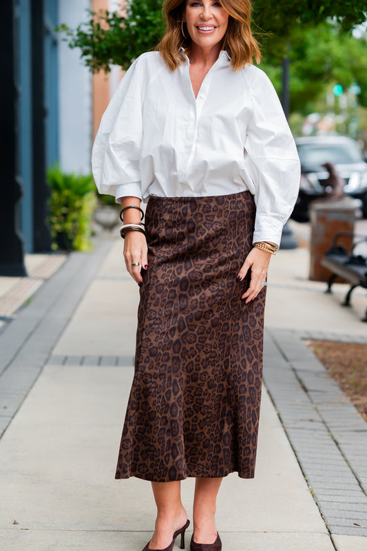 Paxi Suede Animal Skirt