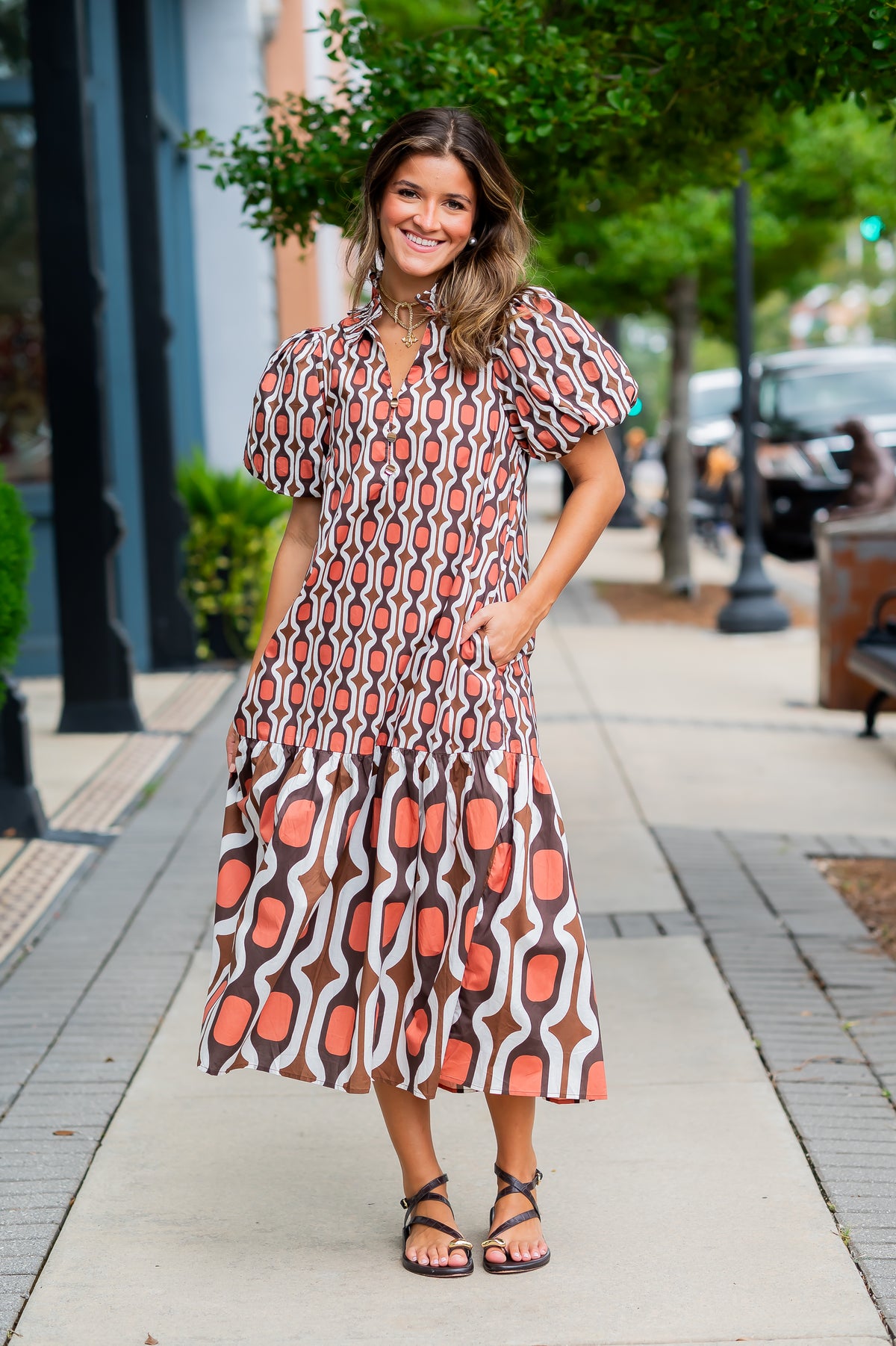 Alma Geo Dress