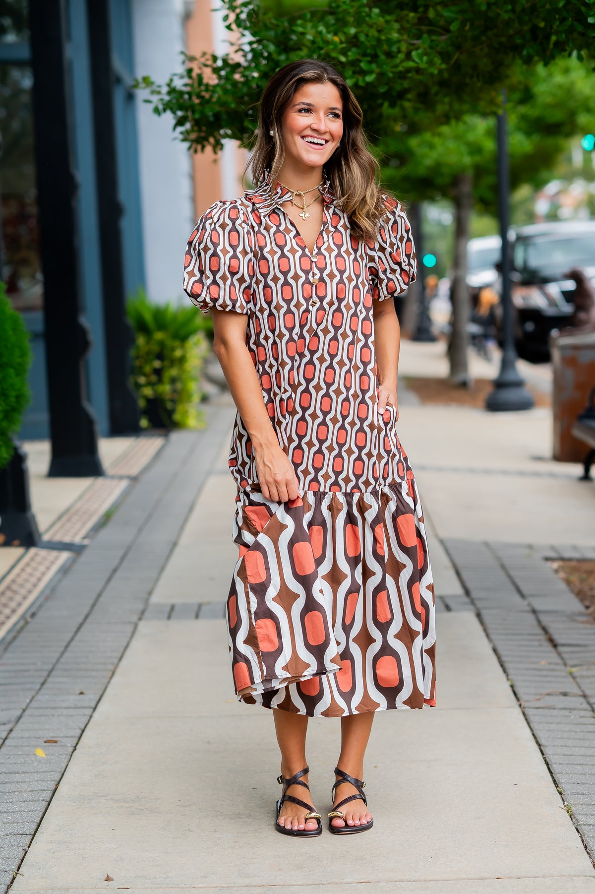 Alma Geo Dress