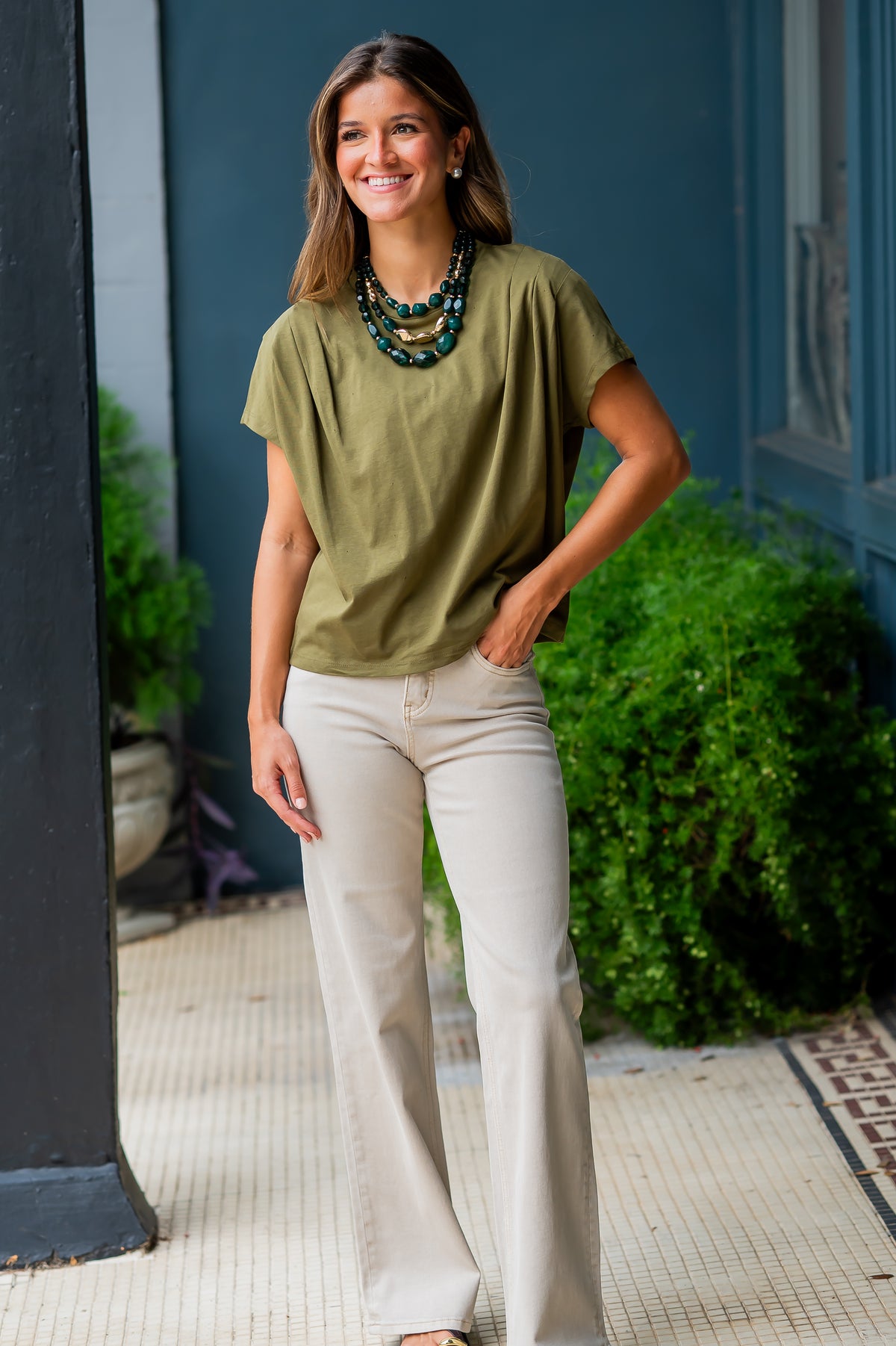 Vien Pleated Top