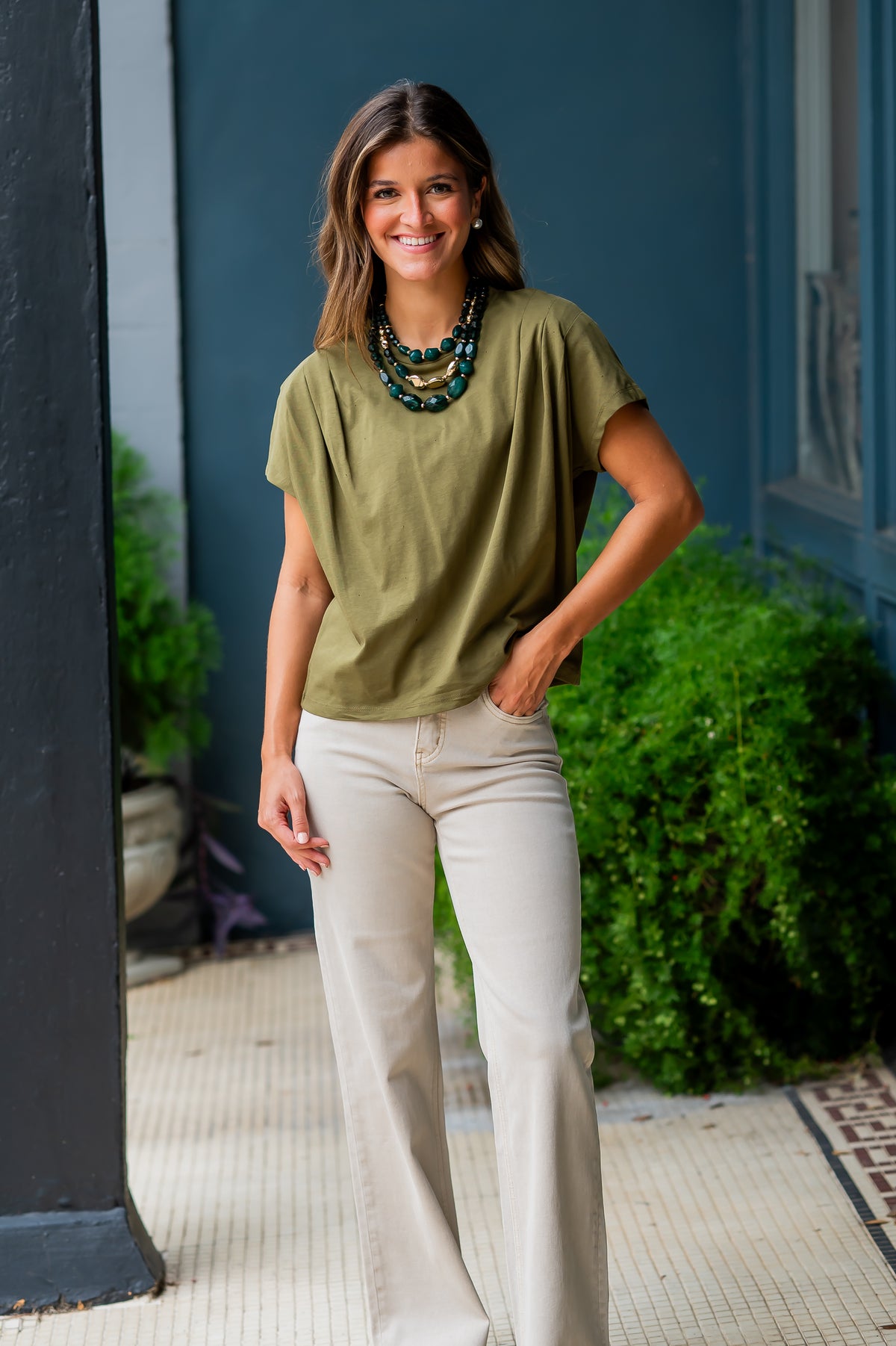 Vien Pleated Top