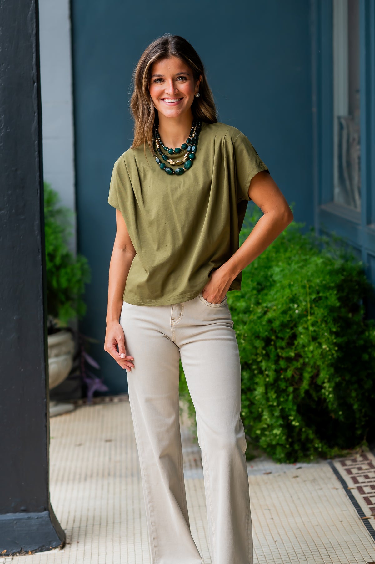 Vien Pleated Top