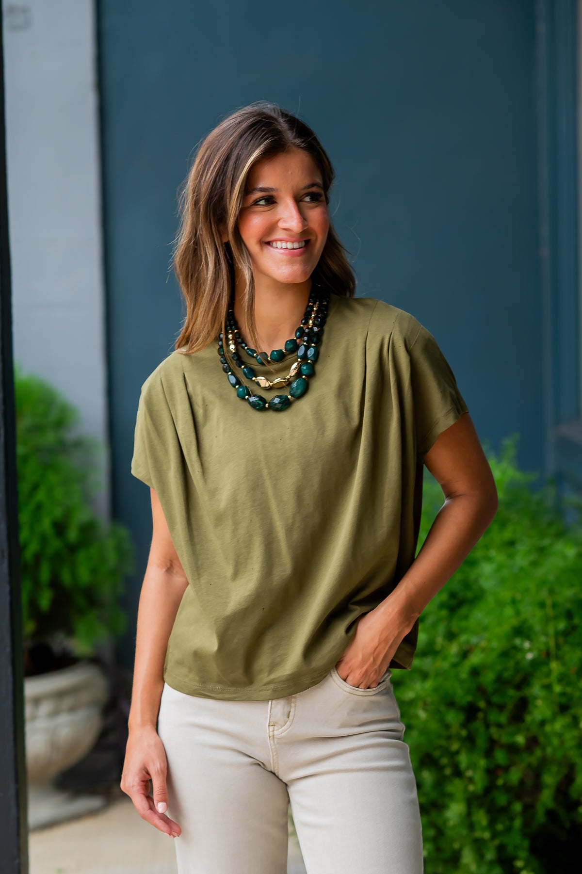 Vien Pleated Top