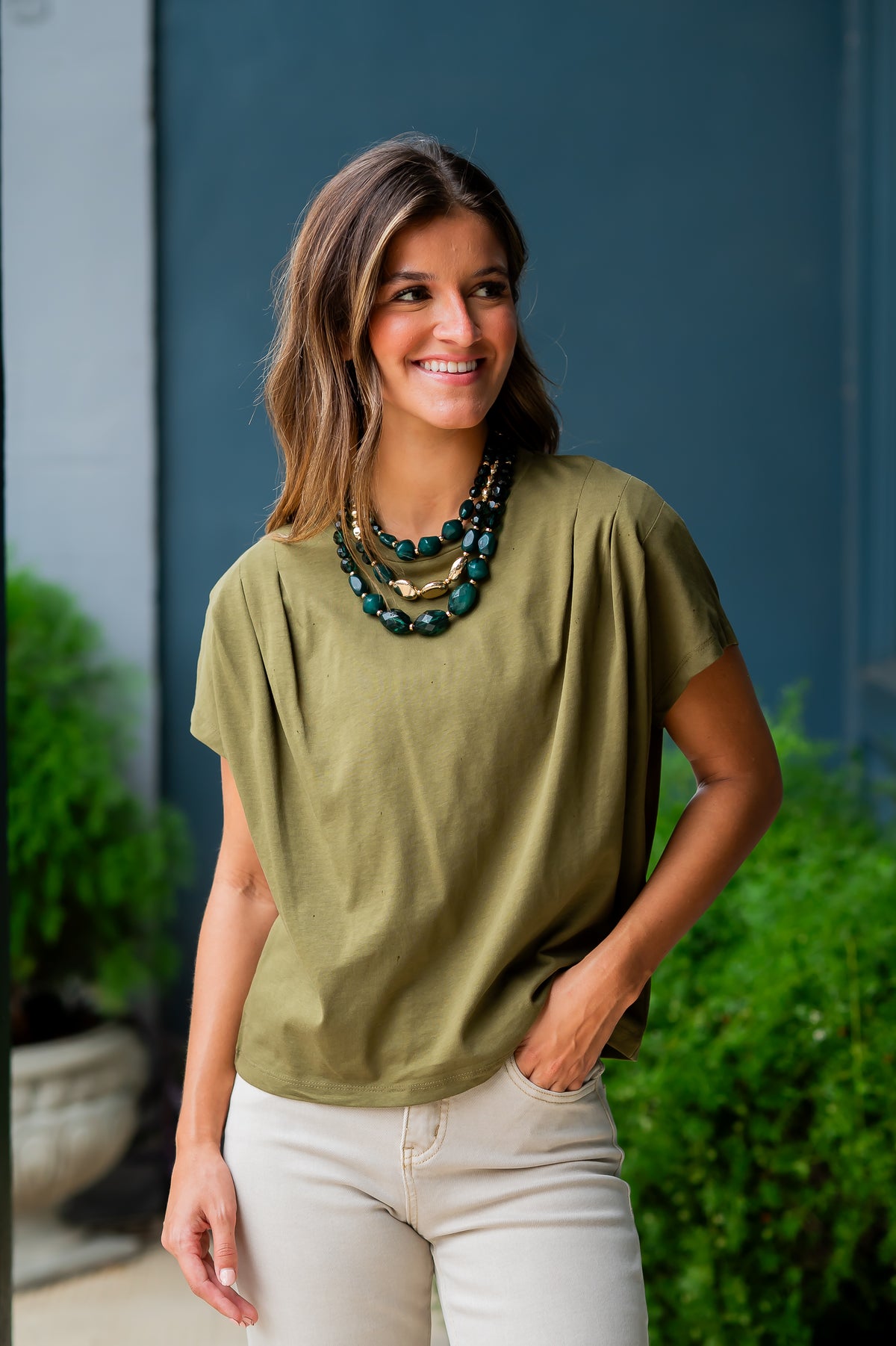 Vien Pleated Top