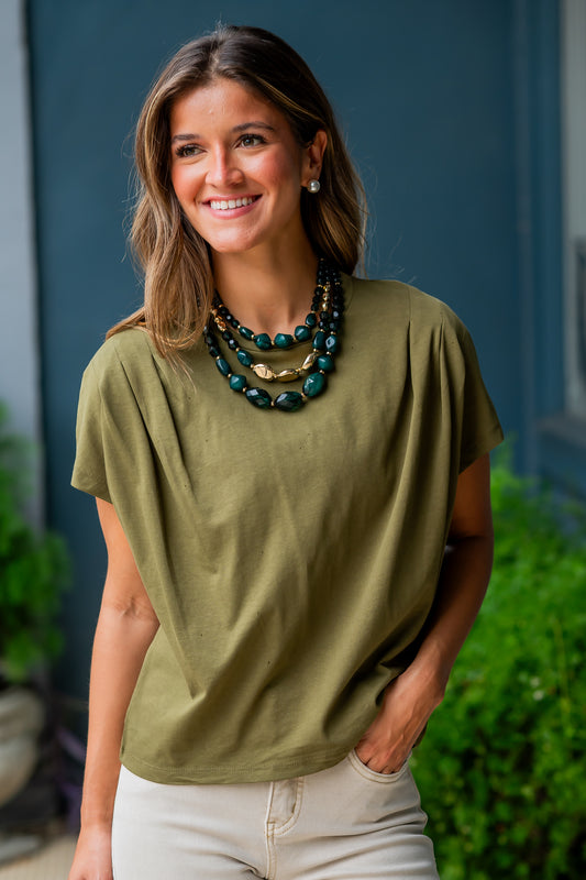 Vien Pleated Top