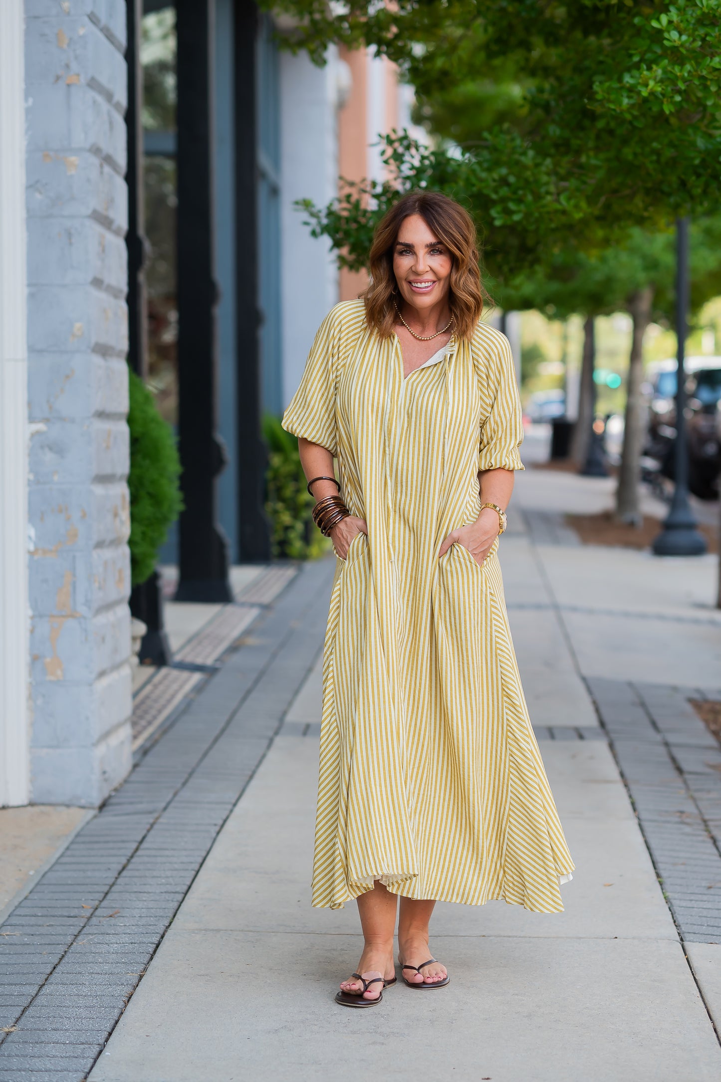 Loana Striped Dress