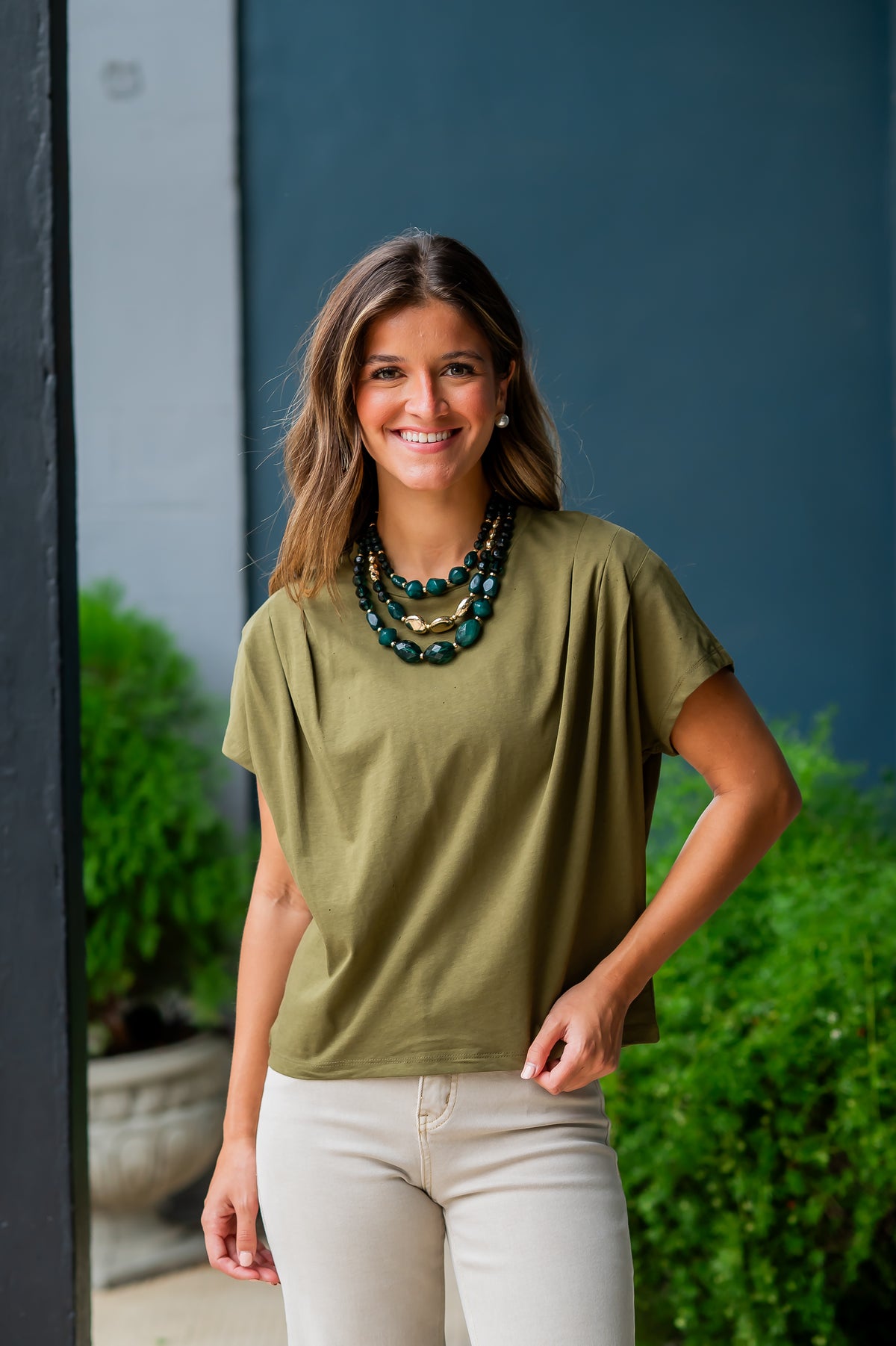 Vien Pleated Top