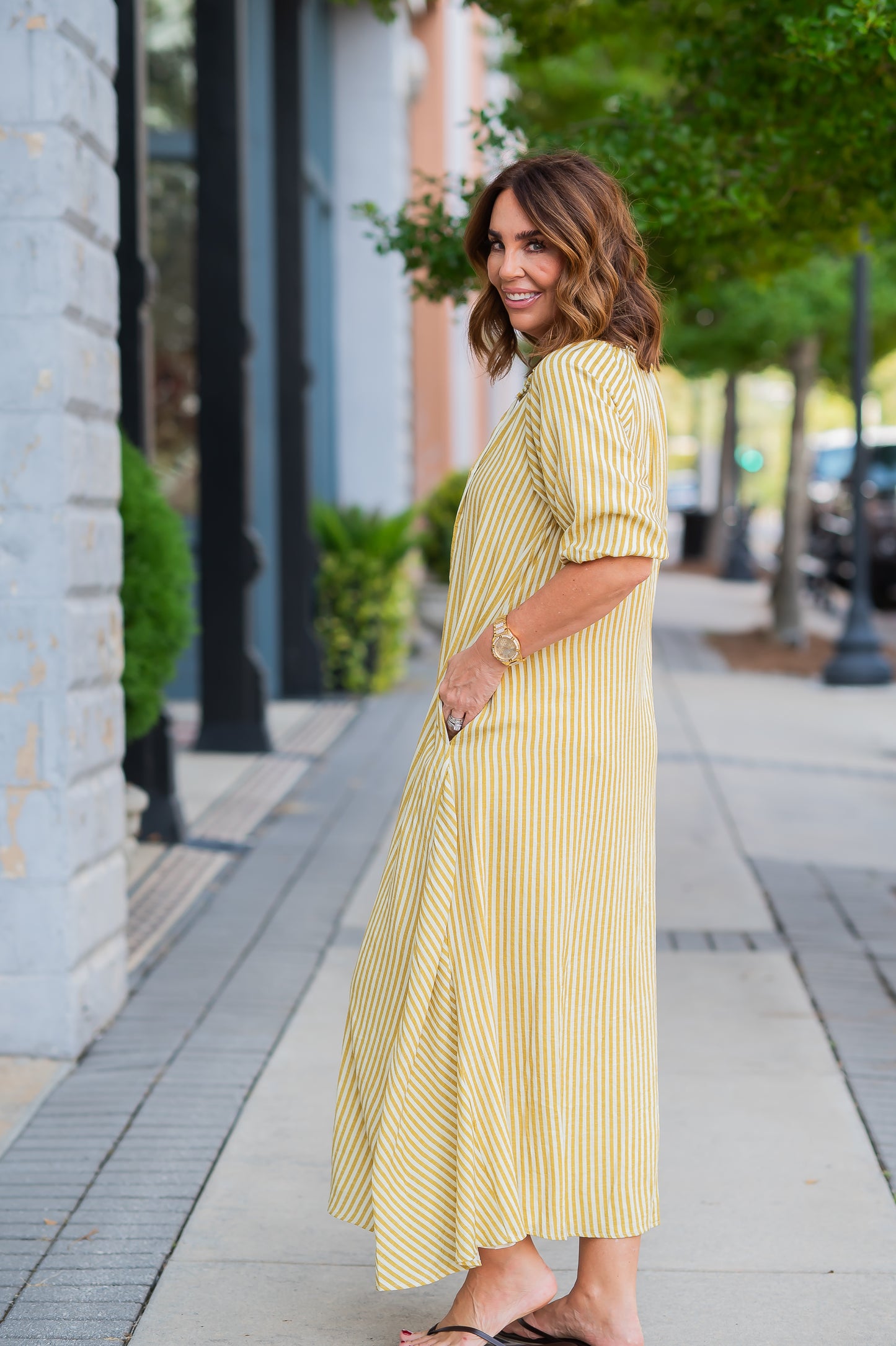 Loana Striped Dress