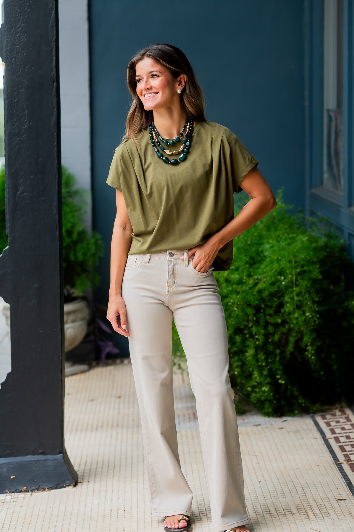 Vien Pleated Top