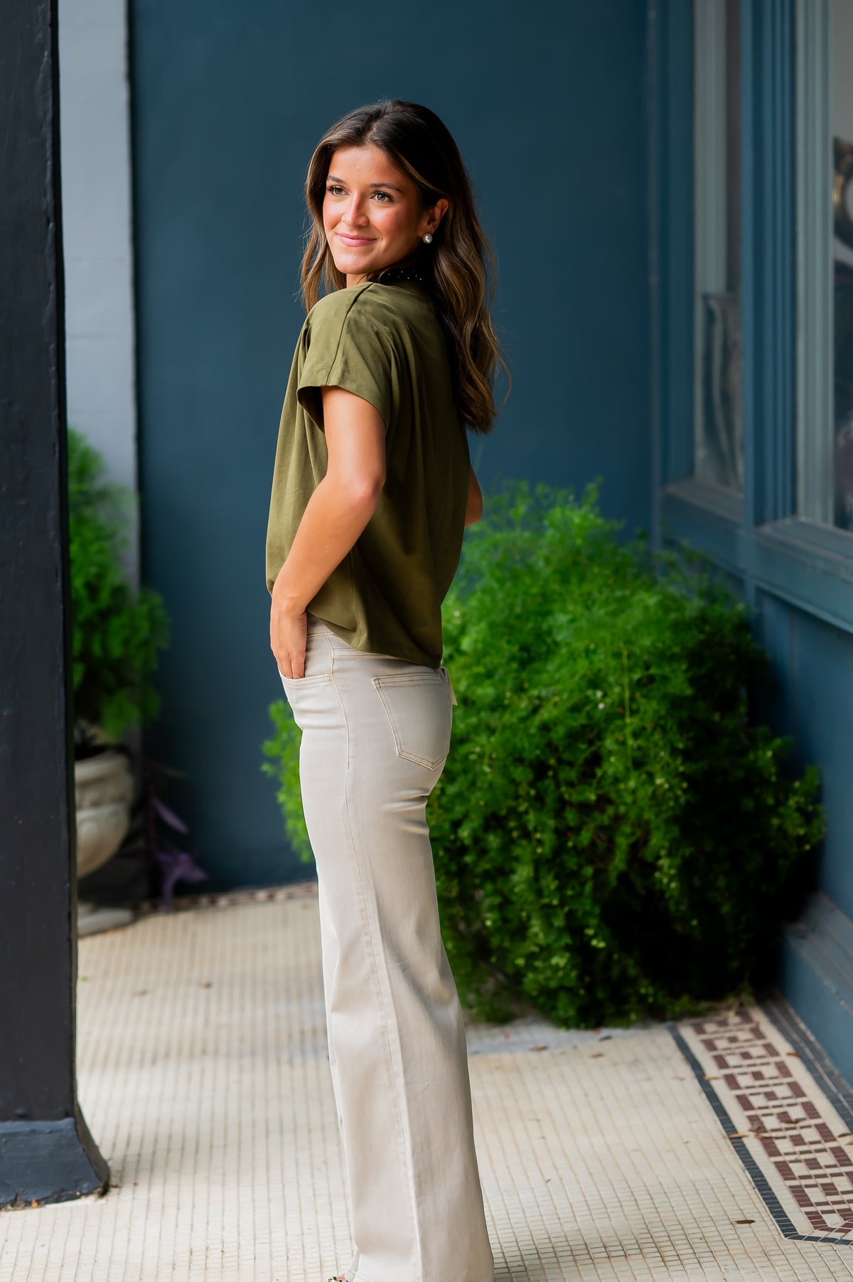 Vien Pleated Top