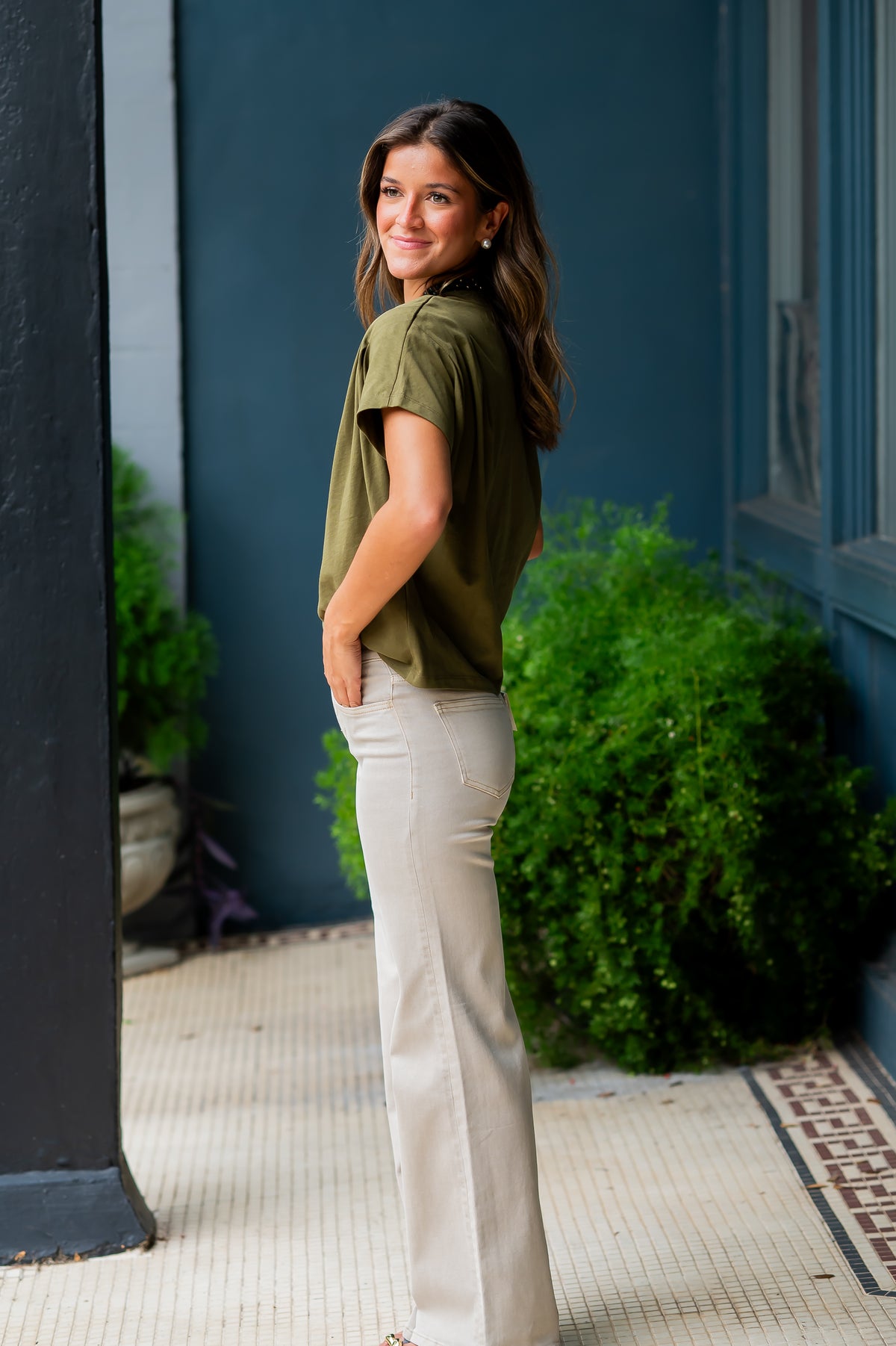 Vien Pleated Top