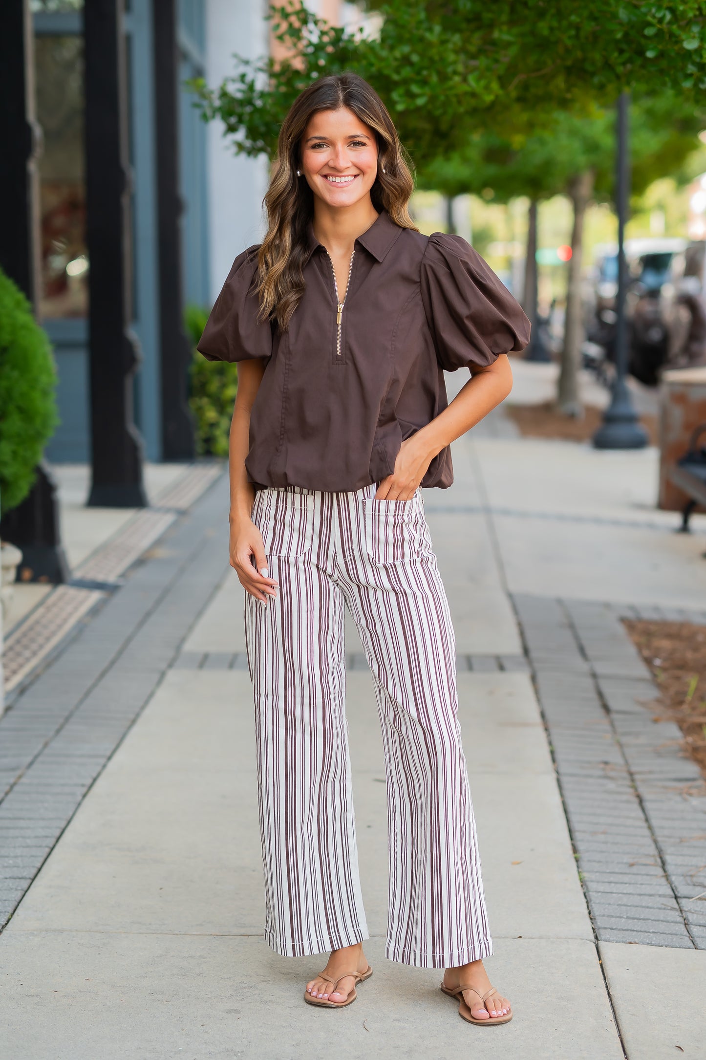 Nicholine Top-Brown