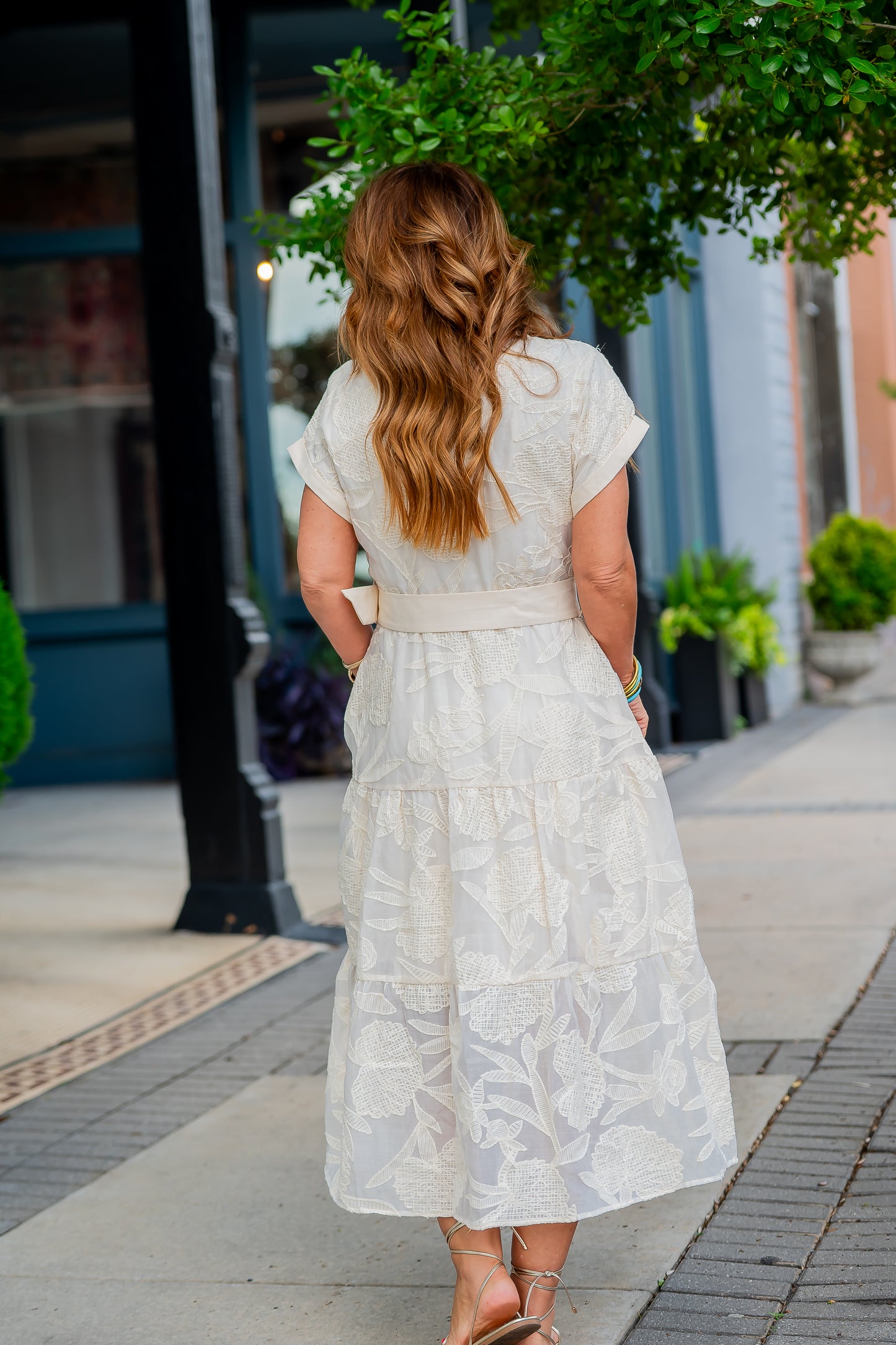 Emily Embroidered Short Sleeve Maxi Dress