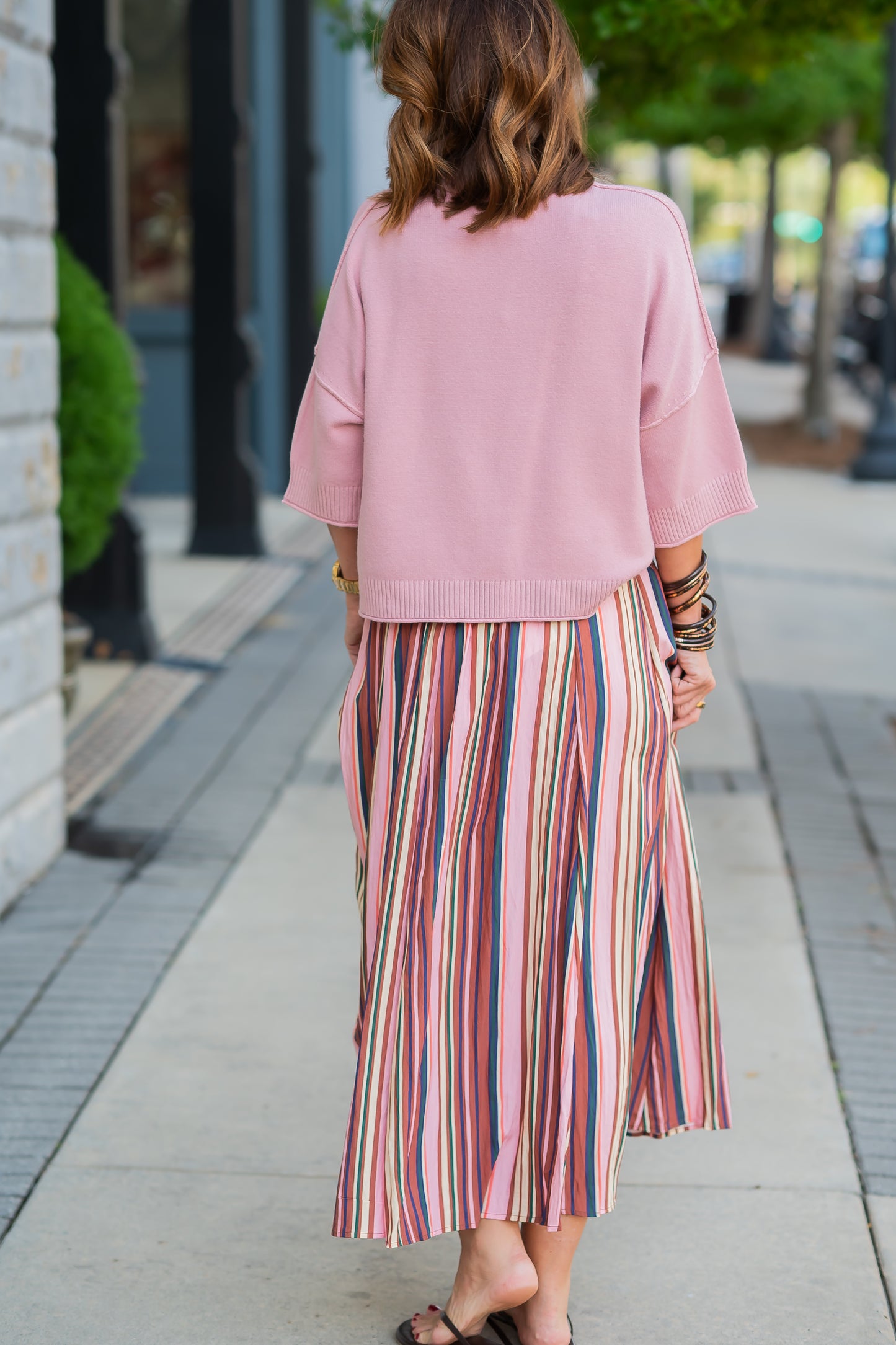 Tara Multi Stripe Skirt