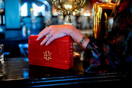 Bryn Crossbody Clutch Red Patent EC