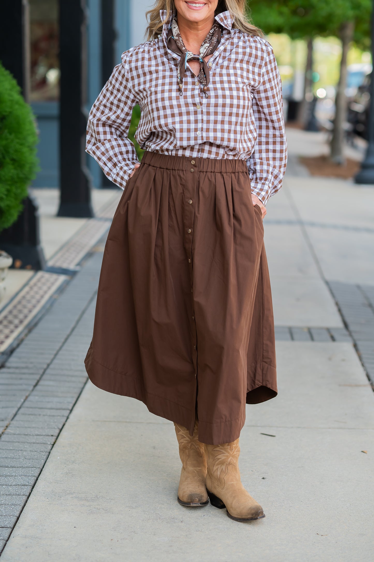 Ellerby Brown Skirt