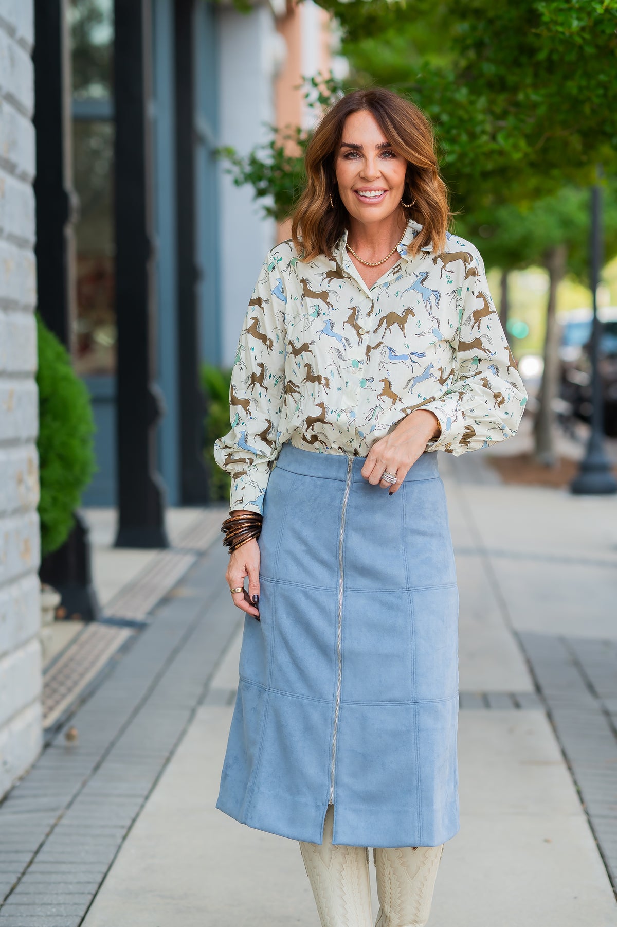 Haddie Suede Skirt
