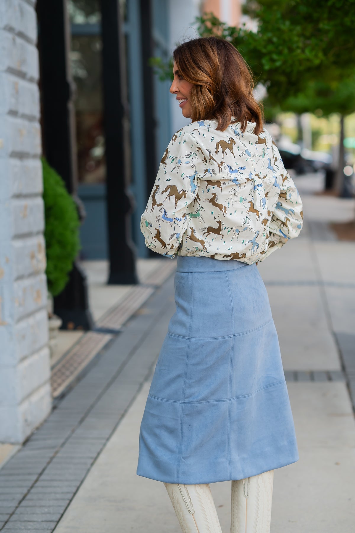 Haddie Suede Skirt