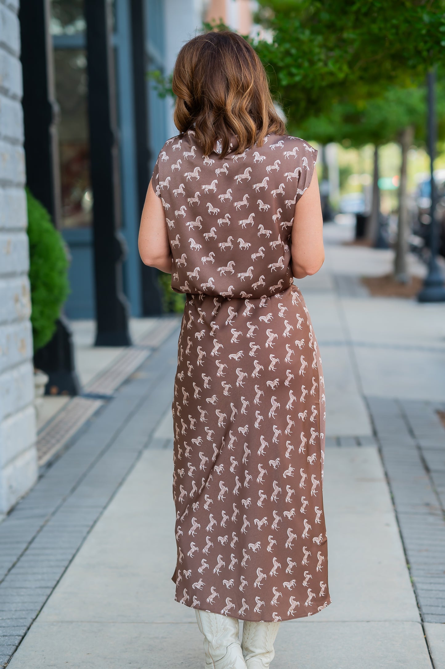 Wren Satin Horse Top