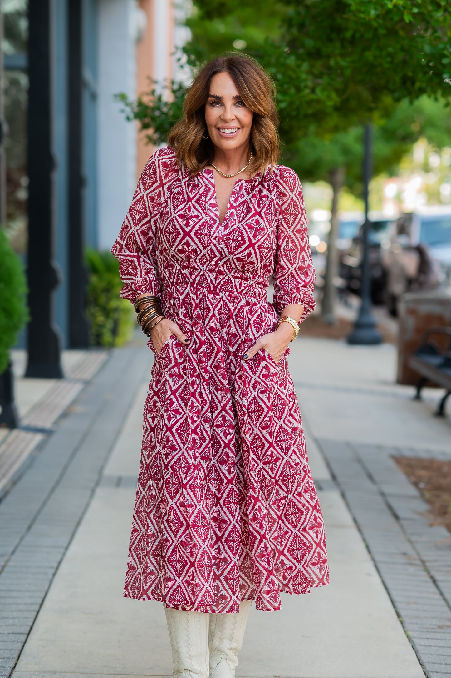 Lea Geometric Dress