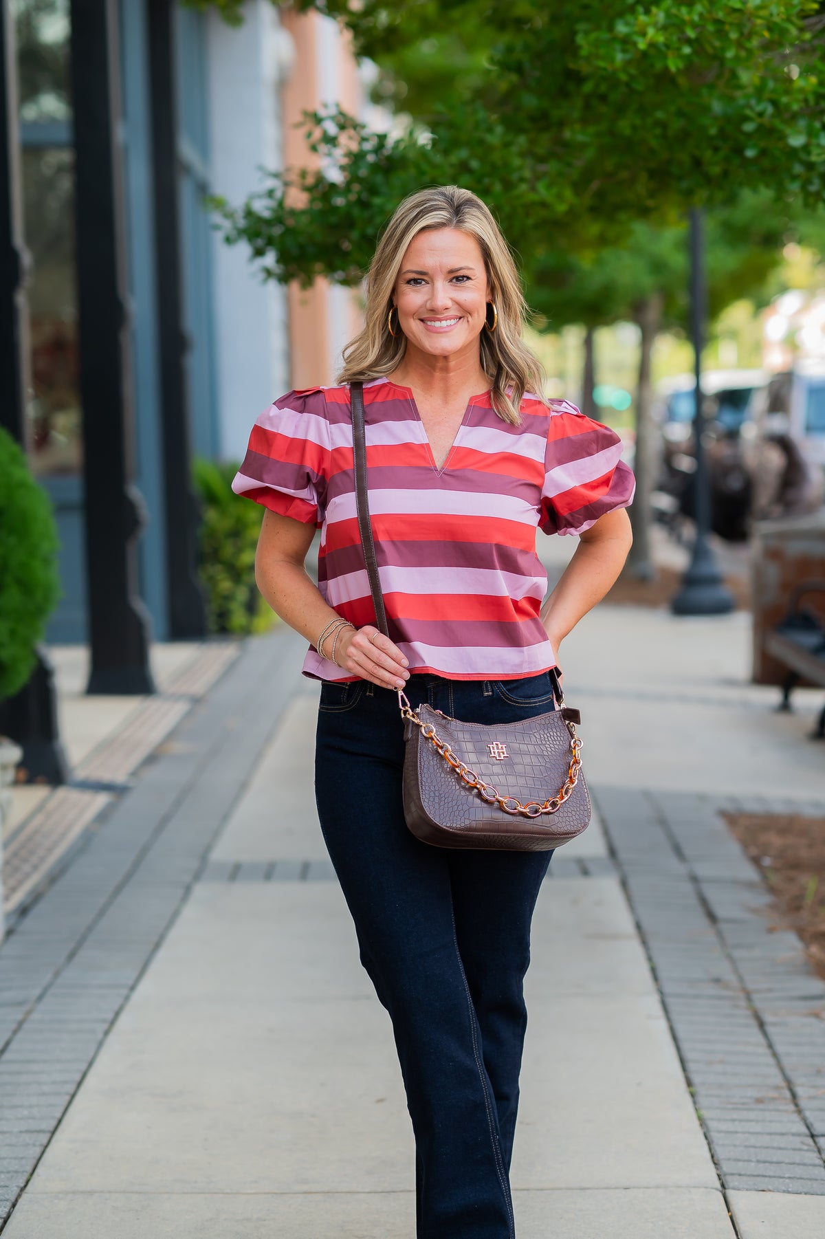 Mallory Striped Top